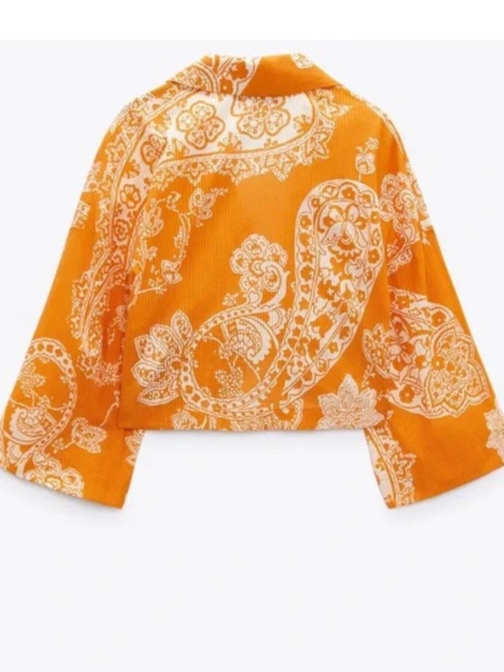 NWT & NWOT Zara printed co-ord skirt set in burnt orange. - Picture 5 of 11
